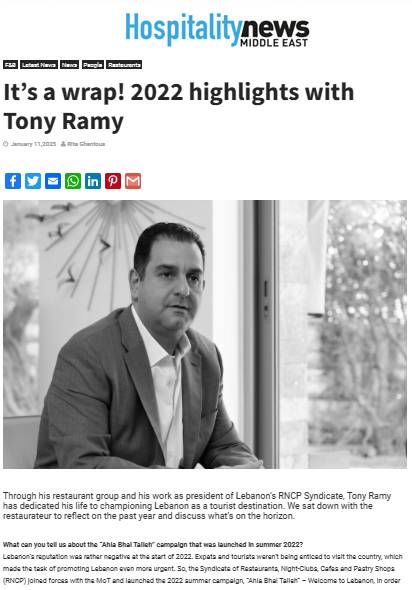 It’s a wrap! 2022 highlights with Tony Ramy
